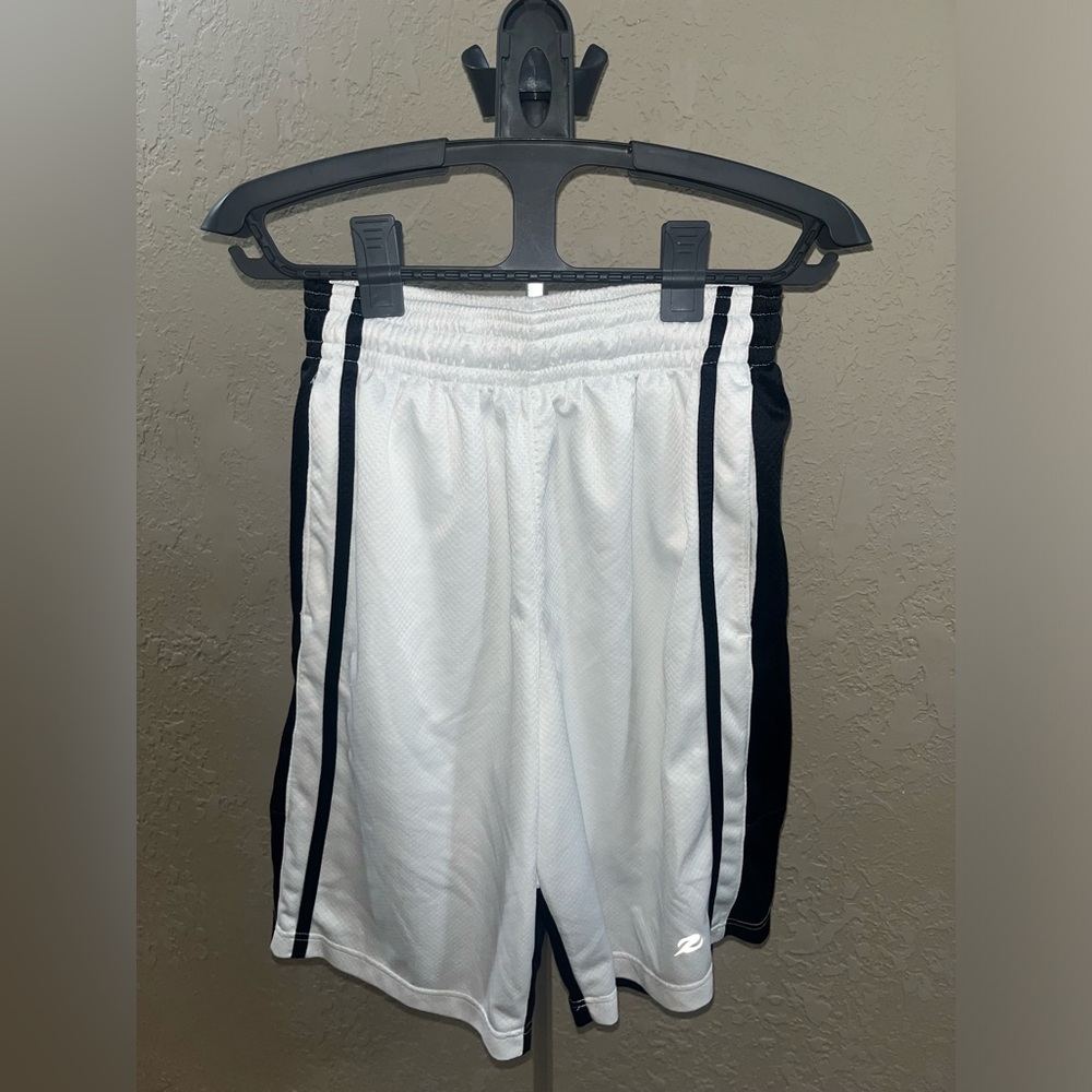 White energy zone shorts